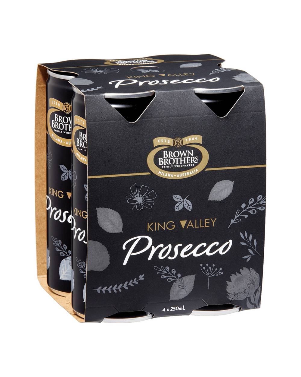 Brown Brothers Prosecco NV Can 250mL X 4 pack