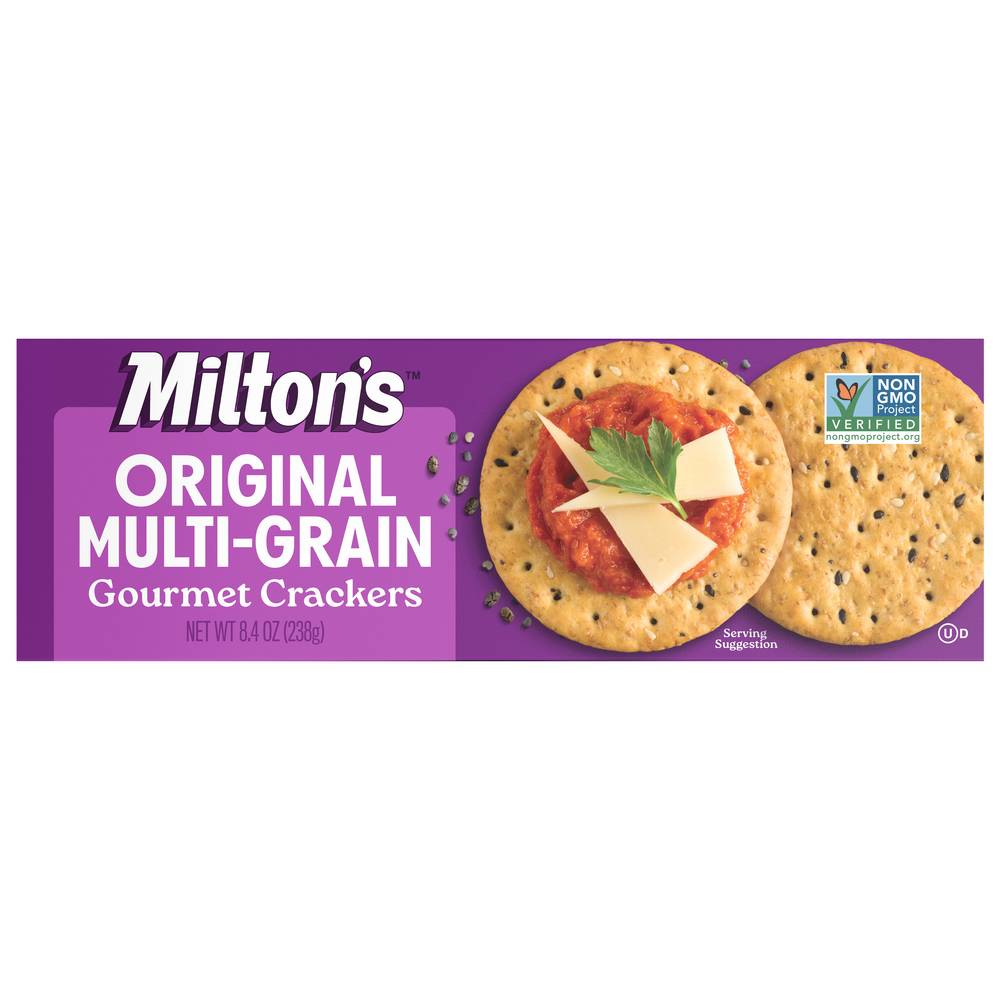 Milton's Craft Bakers Original Gourmet Crackers, Multi-Grain (8.4 oz)