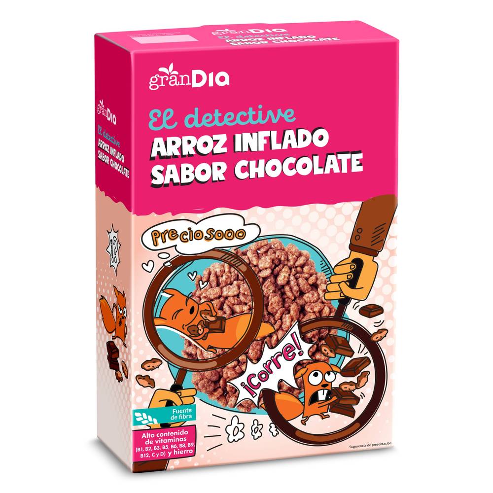 Cereales De Arroz Inflado Con Chocolate Gran Dia Caja 500 G