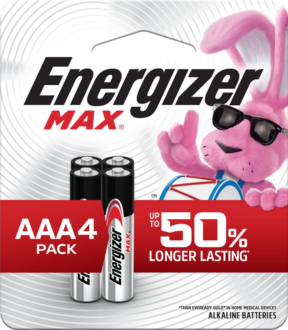 Energizer MAX Alkaline AAA Batteries ( 4 -Pack)