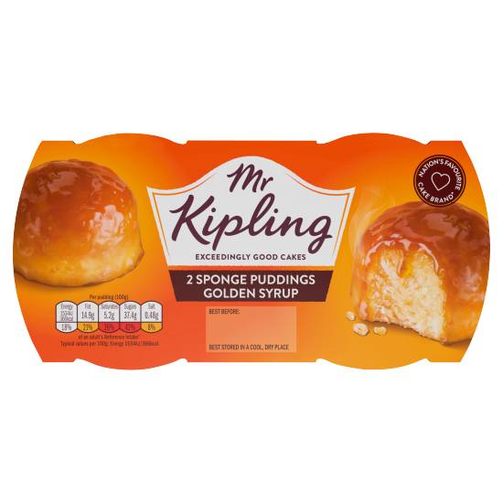 Mr Kipling Sponge Puddings Golden Syrup (190g)