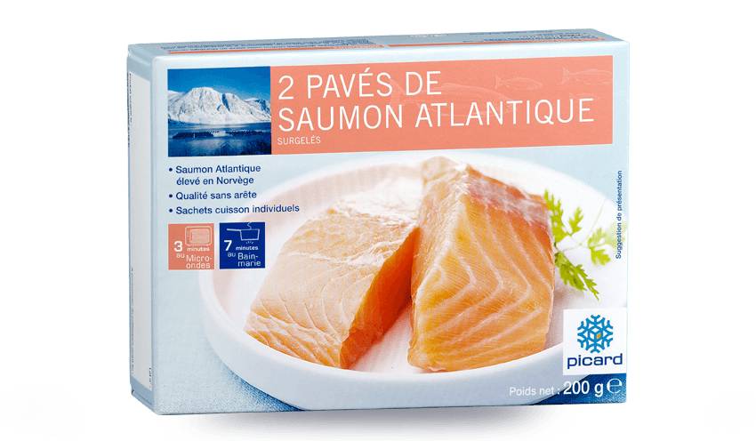 2 pavés de saumon atlantique, élevé en Norvège