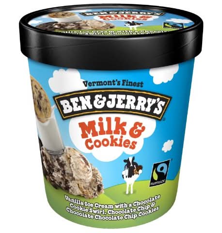 Ben & Jerry's Vanilla Ice Cream, Milk-Cookies (16 oz)