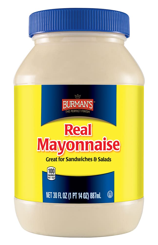 BURMAN'S Real Mayonnaise (30 fl oz)