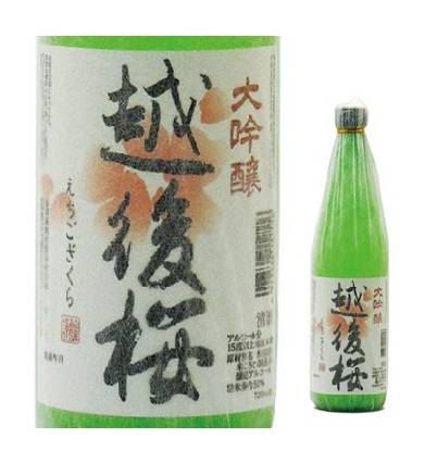 29859：越後桜 大吟醸 720ML / Echigozakura Daiginjo