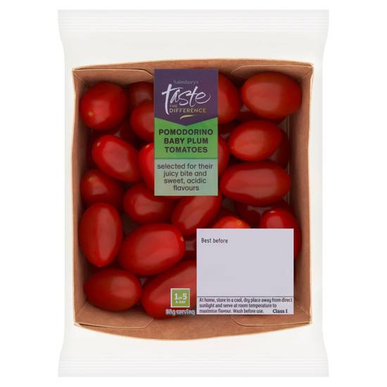 Sainsbury's Pomodorino Baby Plum Tomatoes,  Taste the Difference 250g