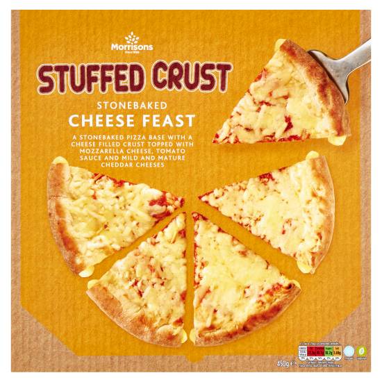 Morrisons Stuffed Crust Stonebaked Cheese Feast (450g)