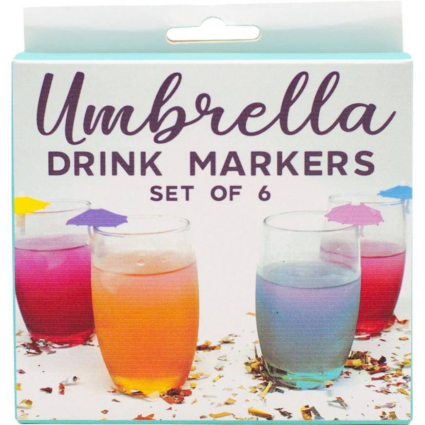 Lohas Select Umbrella Drink Markers (6x 1.77in counts)