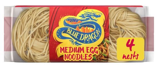 Blue Dragon Medium Egg Noodles (4 pack)