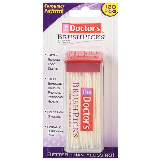 The Doctor's Brush Picks Interdental Toothpicks (120 ct)