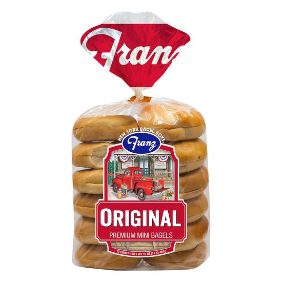 Franz Mini Premium Original Bagels (12 bagels)