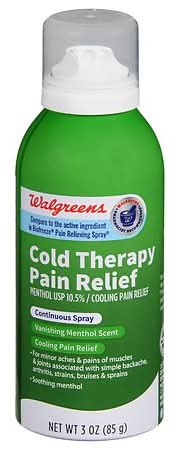 Walgreens Cold Therapy Pain Relief Menthol Continuous Spray (3 oz)