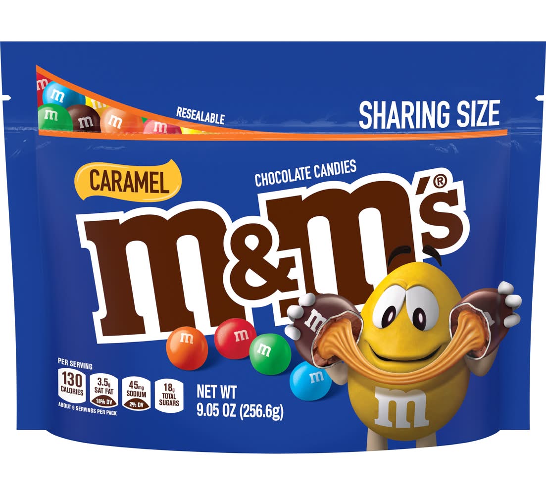 M&M's Chocolate Candies, Caramel, (9.05 oz)