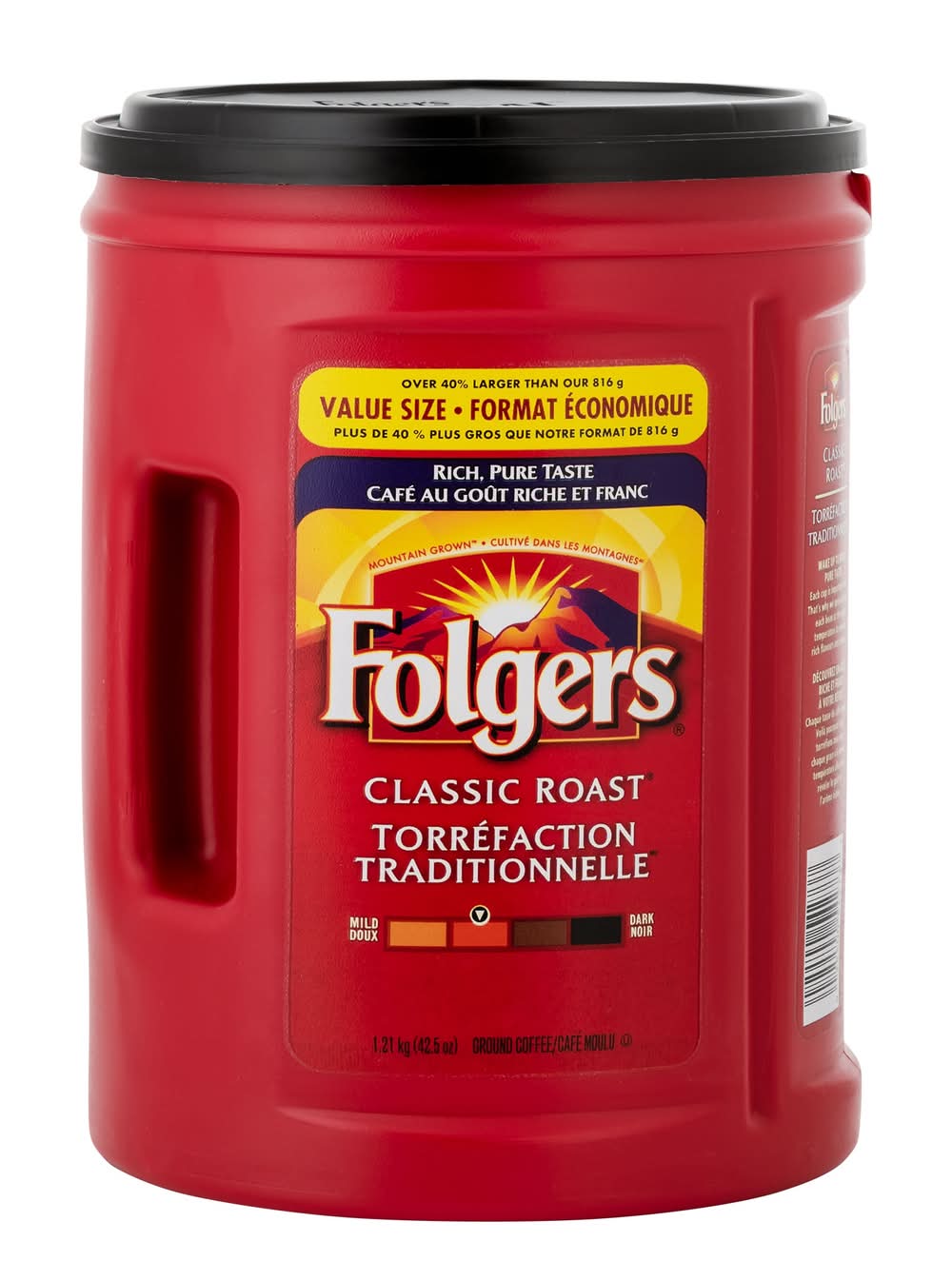 Folgers - Café Moulu Torréfaction Traditionnelle, 1,21 Kg / Folgers Classic Roast Ground Coffee, 1.21Kg
