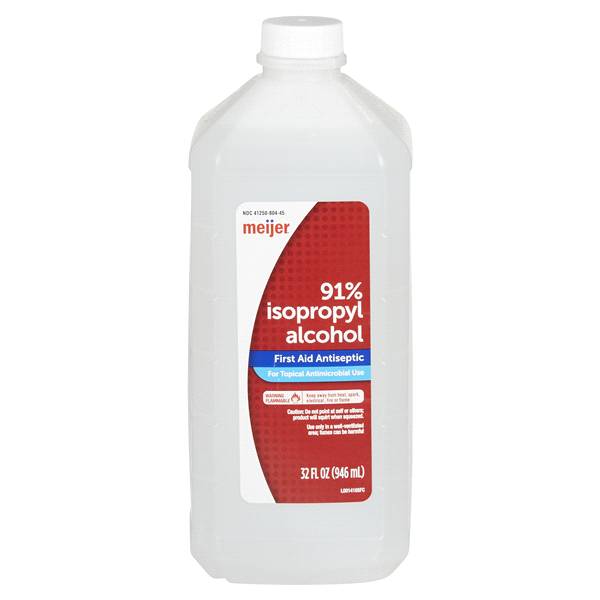 Meijer 91% Isopropyl Alcohol First Aid Antiseptic (2 lbs)