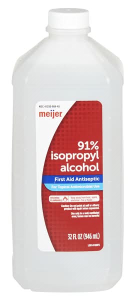 Meijer 91% Isopropyl Alcohol First Aid Antiseptic (2 lbs)