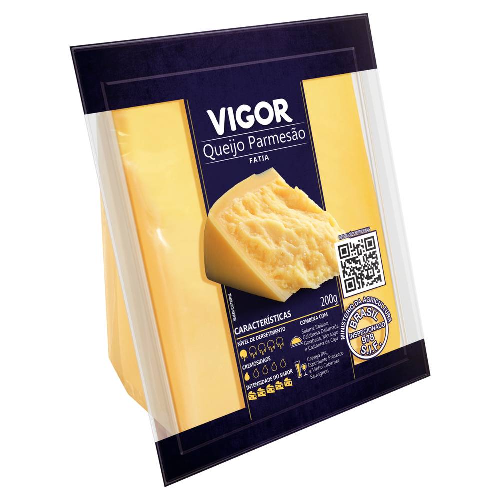 Vigor queijo parmesão fatia (200 g)