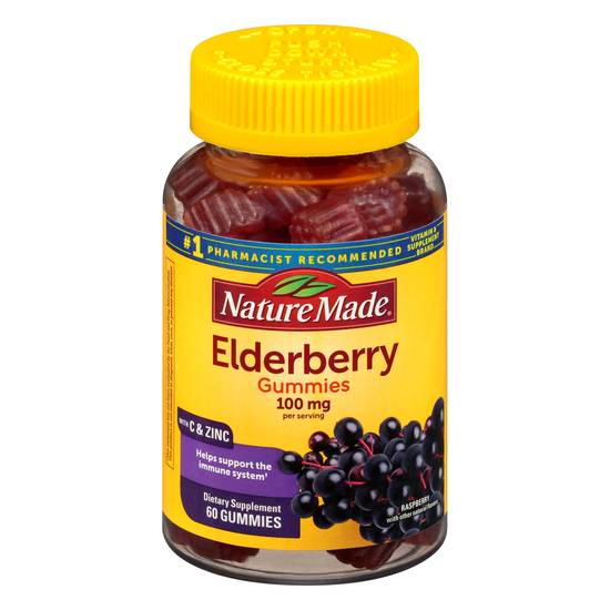 Nature Made Elderberry Gummies 100 mg (60 ct)