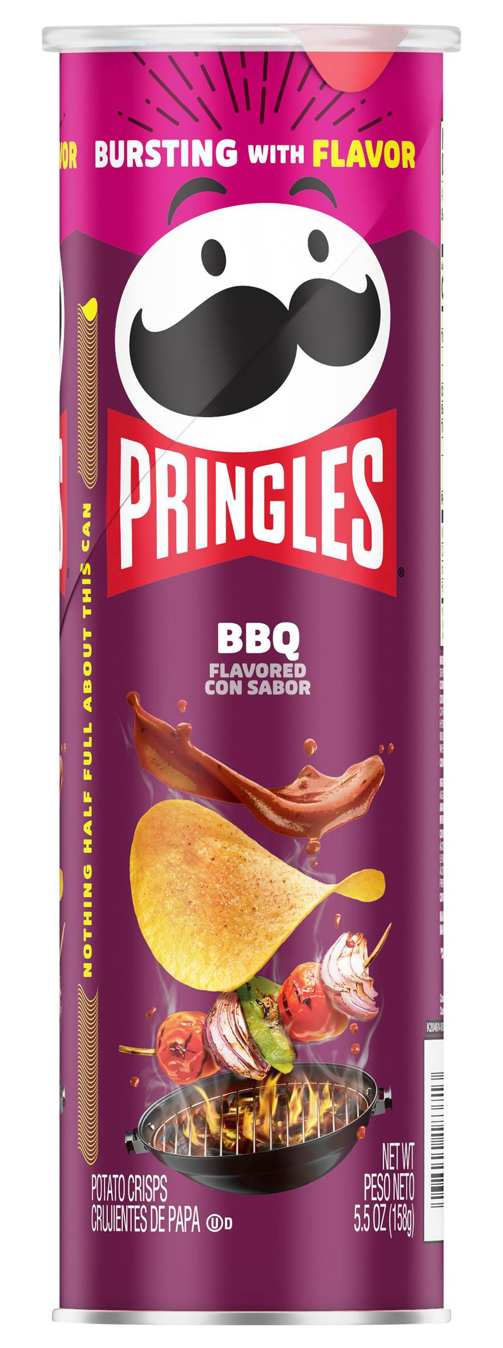 Pringles Potato Crisps, Bbq (5.5 oz)