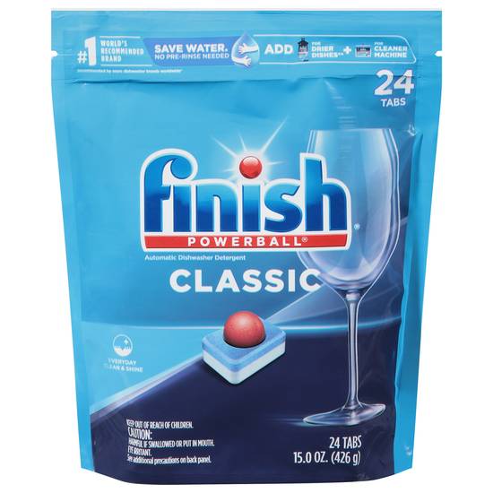 Finish Powerball Tablets Max in Automatic Dishwasher Detergent