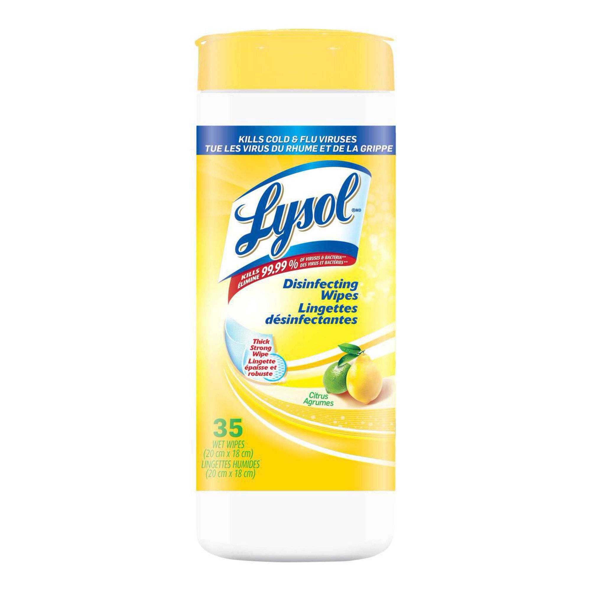 Lysol Disinfect Wipes Citrus 35 wipes