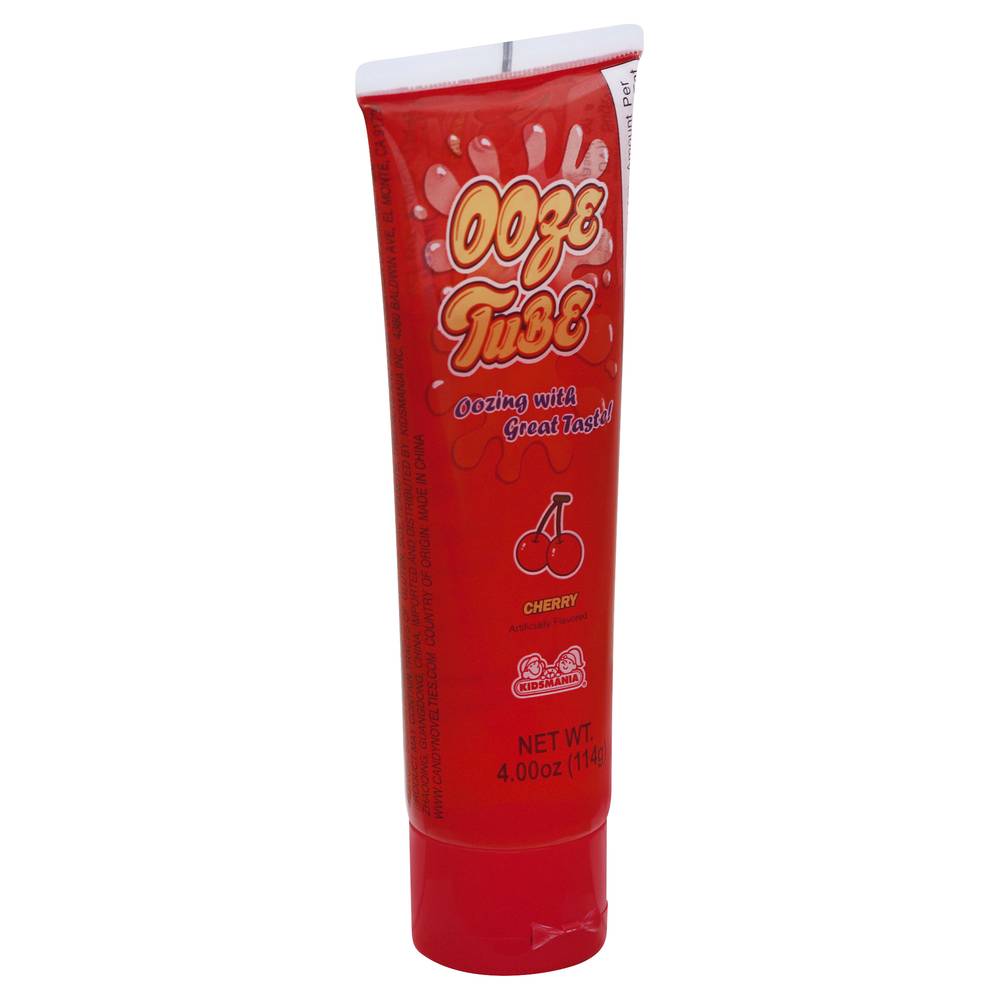 Kidsmania Ooze Tube Cherry Gel Candy (4 oz)