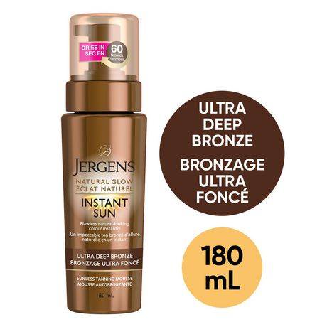 Jergens Natural Glow Instant Sun Tanning Mousse Ultra Deep Bronze (180 g)