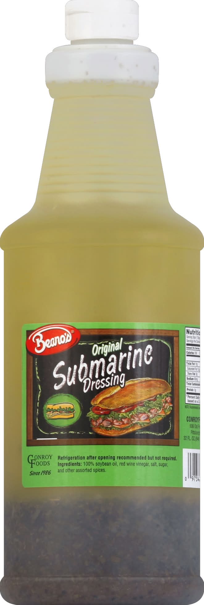 beanos sub dressing Beans Original Submarine Dressing : r/Sandwiches