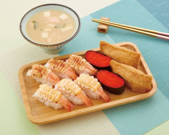 炙燒蝦味餐 (附湯或飲品) Broiled Shrimp Combo (Free Soup or Drink)