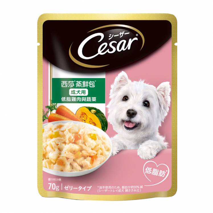 西莎蒸鮮包-成犬低脂雞肉與蔬菜