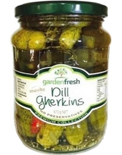 Garden Fresh Dill Gherkins Pickle (670g)