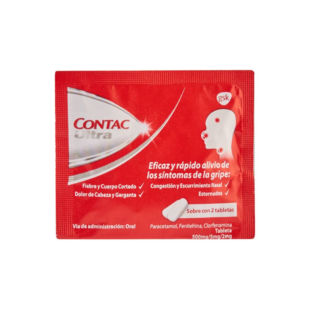 Gsk contac ultra tabletas (2 piezas)