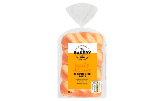 Asda The Bakery Brioche Rolls 280g