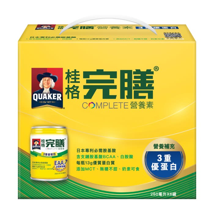 桂格完膳營養素3重優蛋白6入禮盒 <250ml毫升 x 6 x 1BOX盒>