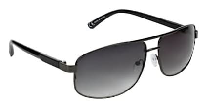 Juniors Aviator Wrap Sunglasses Black
