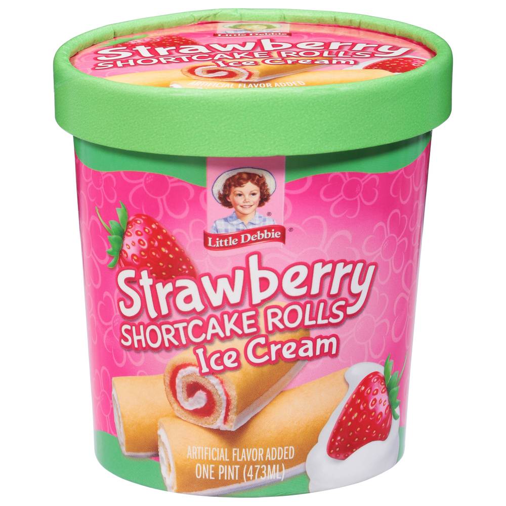 Little Debbie Shortcake Rolls Ice Cream, Strawberry (473 ml)