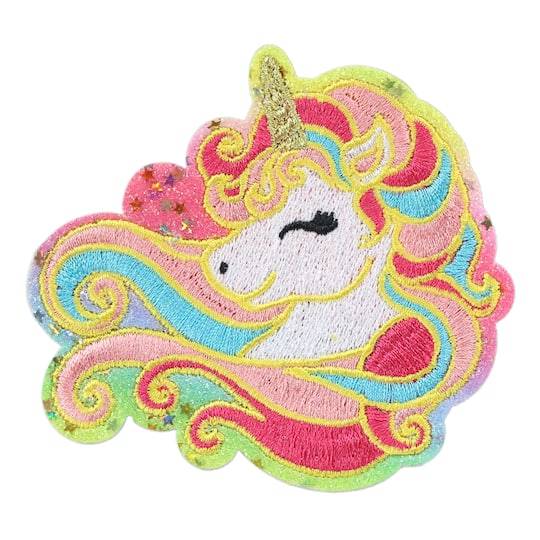 Iron-On & Adhesive Unicorn Embroidered Patch By Make Market