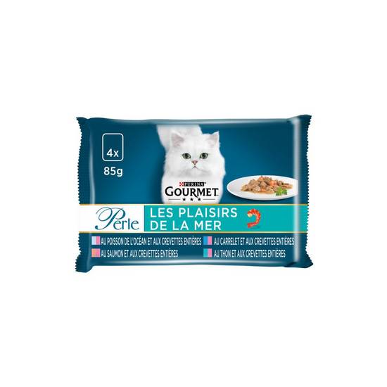 Pâtée pour chat Plaisirs de la mer Gourmet 4x85g