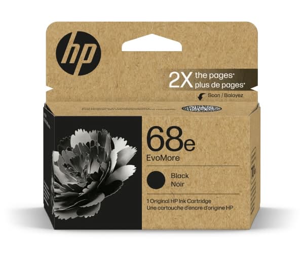 HP 68e EvoMore Black Original Ink Cartridge