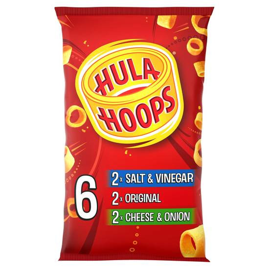 Hula Hoops Variety Pack Potato Ring Crisps 6x24g