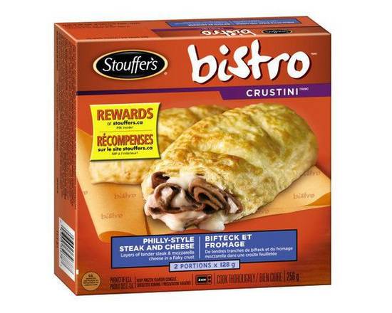 Stouffer's · Bistro crustini philly steak & cheese - Bistro crustini philly steak & cheese (2 x 128 g)