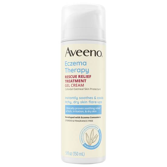 Aveeno Eczema Therapy Rescue Relief Treatment Gel Cream Fragrance-Free