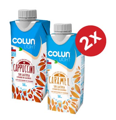 2x Leche Cafe Light 330cc Var.