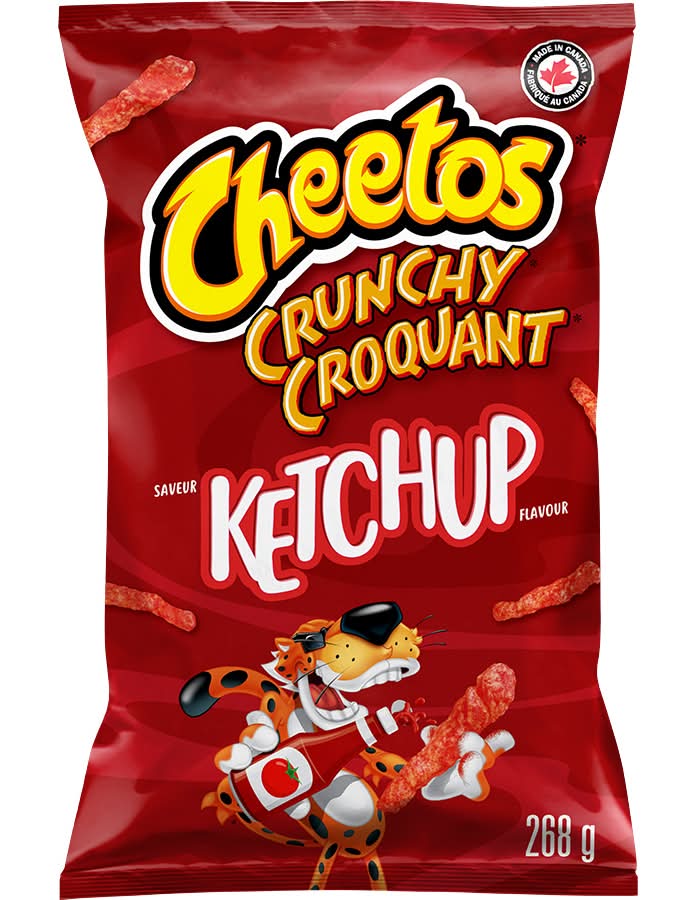Cheetos Crunchy Puffs Snacks, Ketchup (268 g)