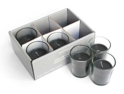 Ashland Lightly Fragranced Votive Candles, Oak-Violet, 2 x 2.5" (6 ct)