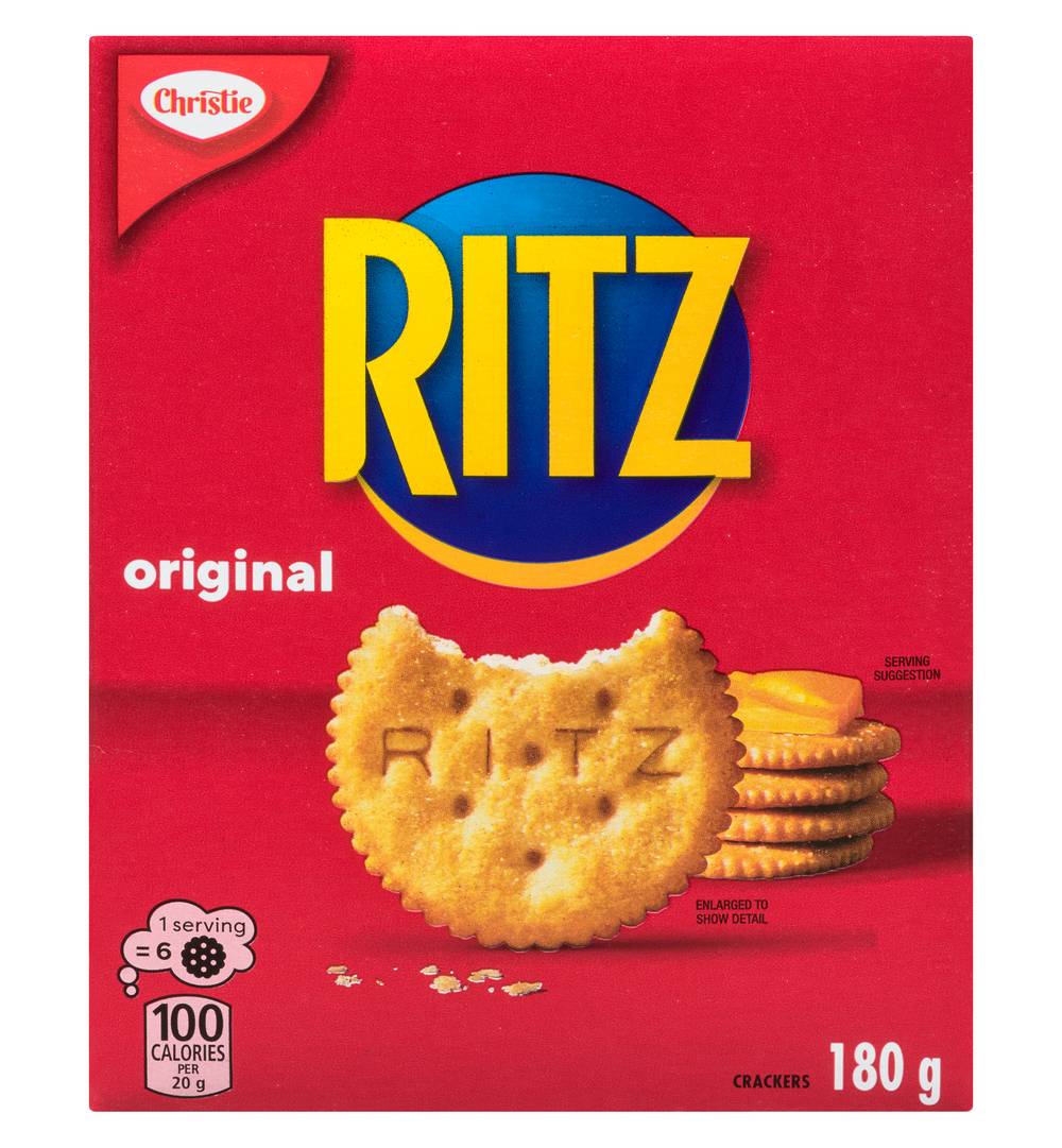 Ritz craquelins originaux - ritz original snacking crackers (180 g)