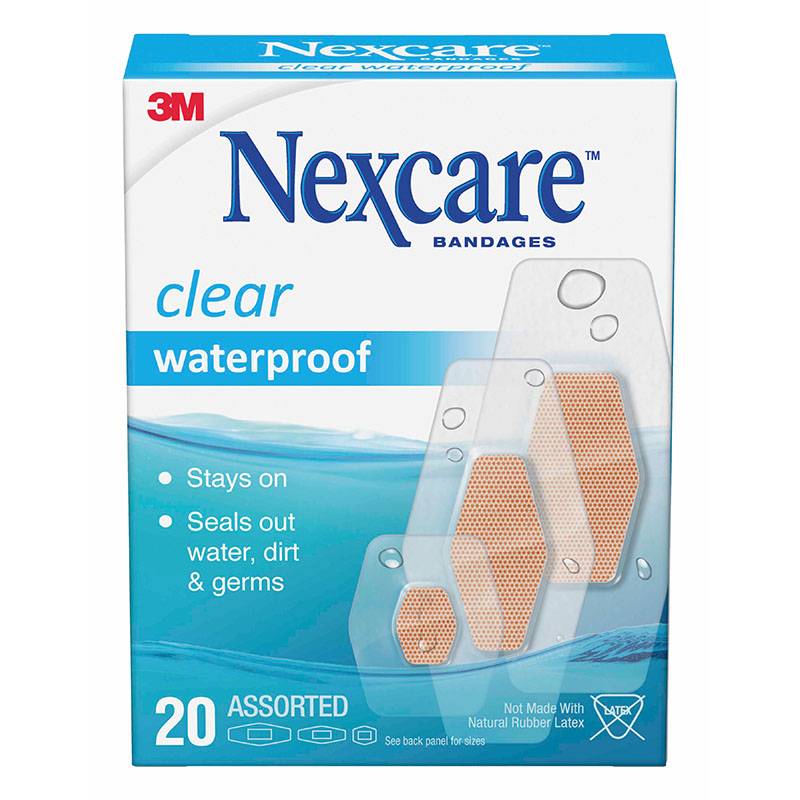 Nexcare Clear Waterproof Assorted 20s