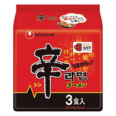 農心 辛ラーメン ３Ｐ (120g x 3)