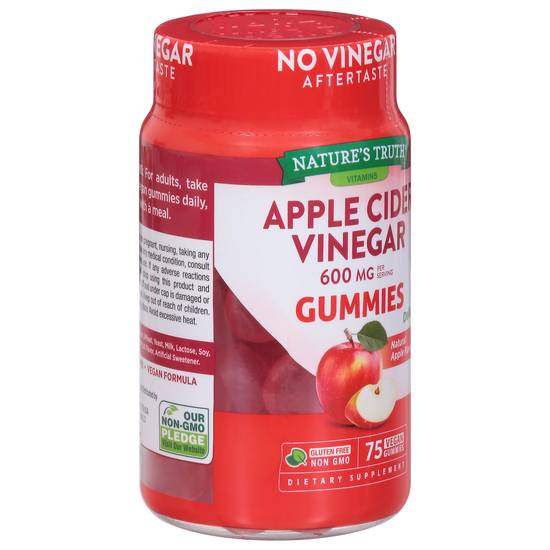 Nature's Truth Apple Cider Vinegar 600 mg Vegan Gummies (75 ct)