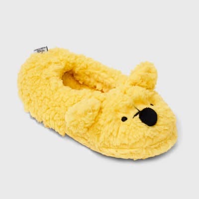 Disney Winnie the Pooh Slippers, Women, M-L, Yellow